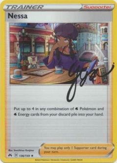 Pokemon Card - Crown Zenith 136/159 - NESSA (holo-foil)