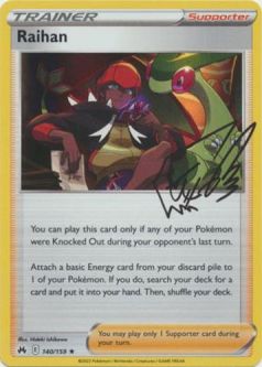 Pokemon Card - Crown Zenith 140/159 - RAIHAN (holo-foil)