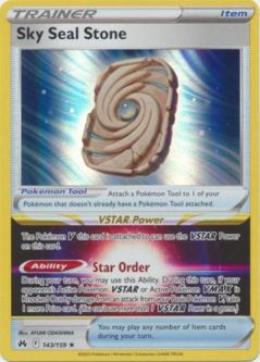 Pokemon Card - Crown Zenith 143/159 - SKY SEAL STONE (holo-foil)