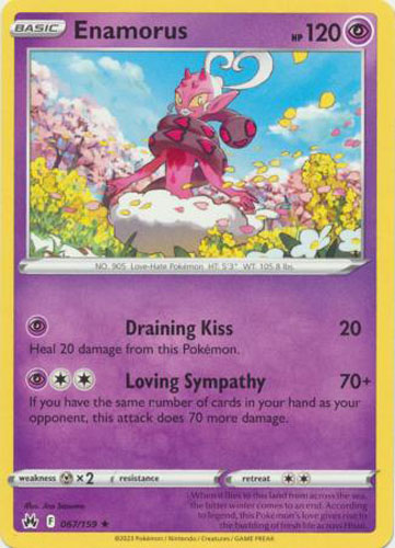 Pokemon Card - Crown Zenith 067/159 - ENAMORUS (rare): BBToyStore.com -  Toys, Plush, Trading Cards, Action Figures & Games online retail store shop  sale