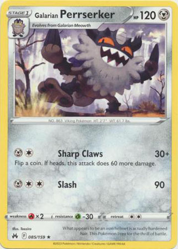 perrserker pokemon card Galarian Perrserker V - Lost Abyss [ULTRA RARE] main image 1