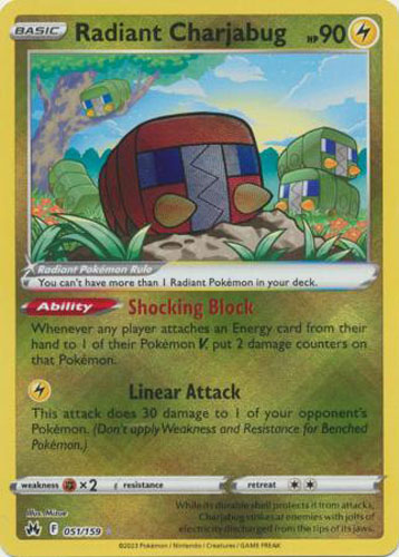 Radiant Charjabug - Crown Zenith [RADIANT RARE] [Near Mint] | Ozzie Collectables
