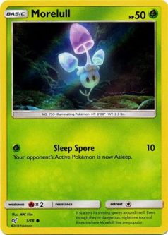 Pokemon Card - Detective Pikachu 3/18 - MORELULL (holo-foil)