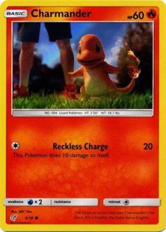 Pokemon Card - Detective Pikachu 4/18 - CHARMANDER (holo-foil)