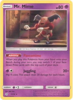 Pokemon Card - Detective Pikachu 11/18 - MR. MIME (holo-foil)