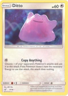 Pokemon Card - Detective Pikachu 17/18 - DITTO (holo-foil)