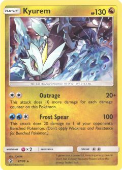 Pokemon Card - Dragon Majesty 47/70 - KYUREM (holo-foil)