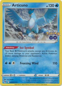 Pokemon Card - Pokemon GO 024/078 - ARTICUNO (holo-foil)