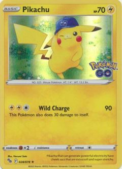 Pokemon Card - Pokemon GO 028/078 - PIKACHU (holo-foil)
