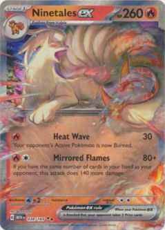Pokemon Card - Scarlet & Violet 151 - 038/165 NINETALES EX (ultra rare holo-foil)