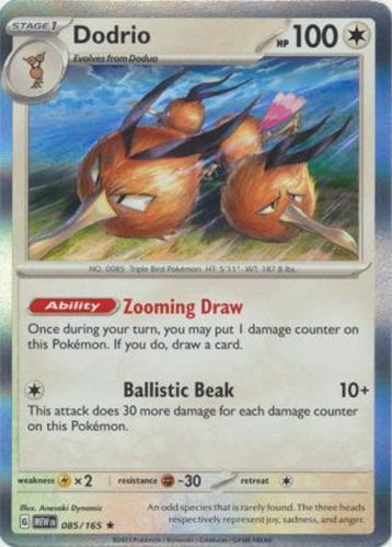 Pokemon Card - Scarlet & Violet 151 - 085/165 DODRIO (holo-foil