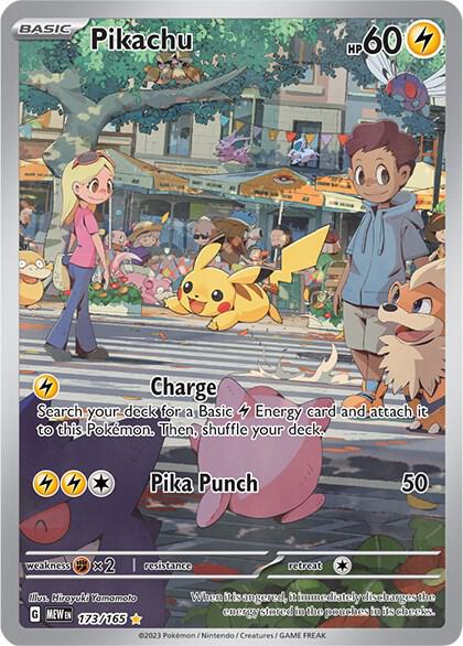 Pokemon Card - Scarlet & Violet 151 173/165 - PIKACHU (Illustration Rare)