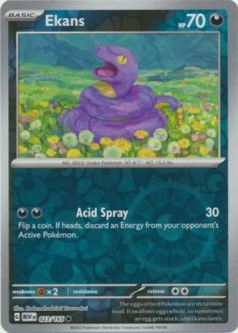 Pokemon Card - Scarlet & Violet 151 - 023/165 EKANS (REVERSE holo-foil)