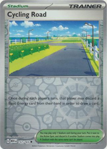 Pokemon Card - Scarlet & Violet 151 - 157/165 CYCLING ROAD (REVERSE holo-foil)