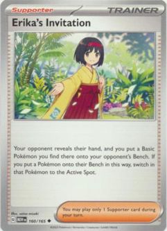 Pokemon Card - Scarlet & Violet 151 - 160/165 ERIKA'S INVITATION (common)