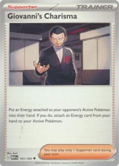 Pokemon Card - Scarlet & Violet 151 - 161/165 GIOVANNI'S CHARISMA (common)