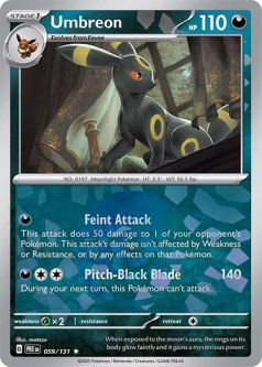 Pokemon Card - S&V: Prismatic Evolutions 059/131 - UMBREON (Poke Ball Pattern) (rare)