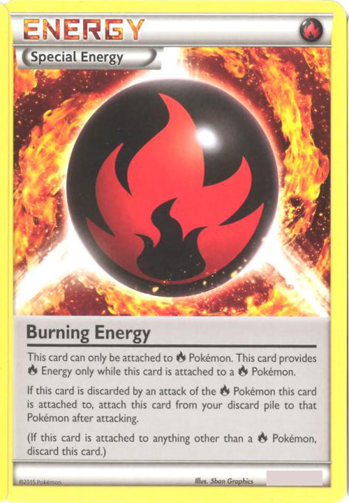 Pokemon Card - BURNING ENERGY
