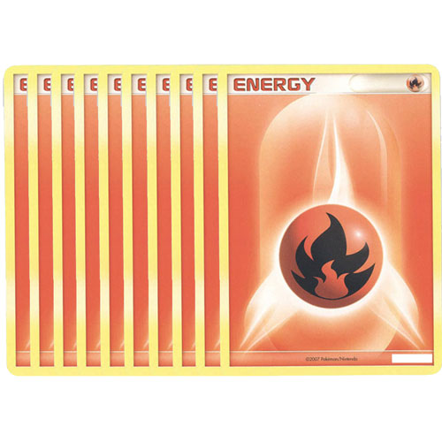 Pokemon Cards - LOT OF 10 FIRE ENERGY Cards (red): BBToyStore.com ...