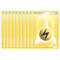 Pokemon Cards - LOT OF 10 LIGHTNING ENERGY Cards (yellow)