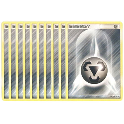 Pokemon Cards - LOT OF 10 METAL ENERGY Cards (silver)