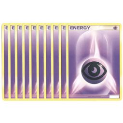 Pokemon Cards - LOT OF 10 PSYCHIC ENERGY Cards (purple)