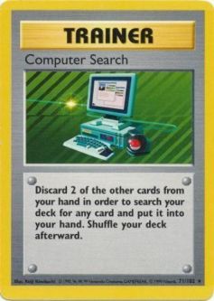 Pokemon Card - Base 71/102 - COMPUTER SEARCH (rare) *Shadowless*