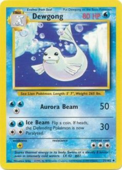 Pokemon Card - Base 25/102 - DEWGONG (uncommon)