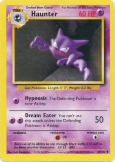 Pokemon Card - Base 29/102 - HAUNTER (uncommon)