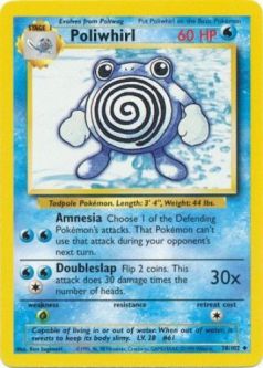 Pokemon Card - Base 38/102 - POLIWHIRL (uncommon)