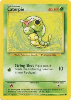 Pokemon Card - Base 45/102 - CATERPIE (common)