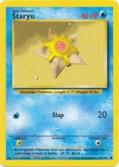 Pokemon Card - Base 65/102 - STARYU (common)