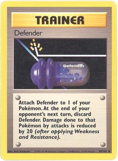 Pokemon Card - Base 80/102 - DEFENDER (uncommon)