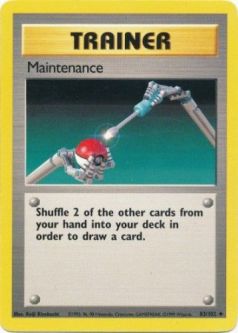 Pokemon Card - Base 83/102 - MAINTENANCE (uncommon)