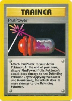 Pokemon Card - Base 84/102 - PLUSPOWER (uncommon)