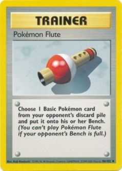 Pokemon Card - Base 86/102 - POKEMON FLUTE (uncommon)