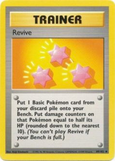 Pokemon Card - Base 89/102 - REVIVE (uncommon)