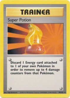 Pokemon Card - Base 90/102 - SUPER POTION (uncommon)