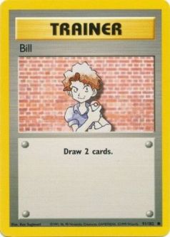 Pokemon Card - Base 91/102 - BILL (common)