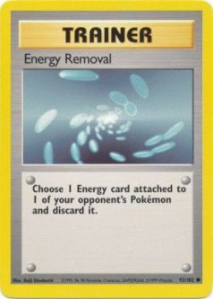Pokemon Card - Base 92/102 - ENERGY REMOVAL (common)