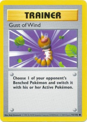 Pokemon Card - Base 93/102 - GUST OF WIND (common) *Shadowless*:  BBToyStore.com - Toys, Plush, Trading Cards, Action Figures & Games online  retail store shop sale