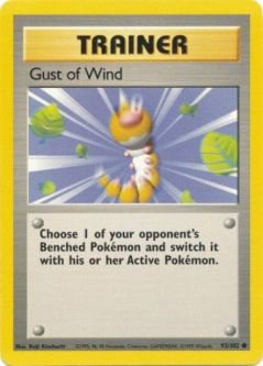 Pokemon Card - Base 93/102 - GUST OF WIND (common)
