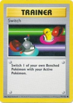 Pokemon Card - Base 95/102 - SWITCH (common) **Shadowless**