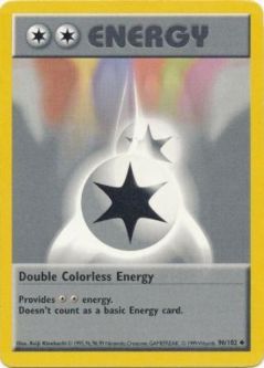 Pokemon Card - Base 96/102 - DOUBLE COLORLESS ENERGY (uncommon) *Shadowless*