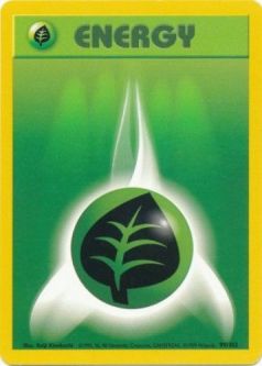 Pokemon Card - Base 99/102 - GRASS ENERGY (common)