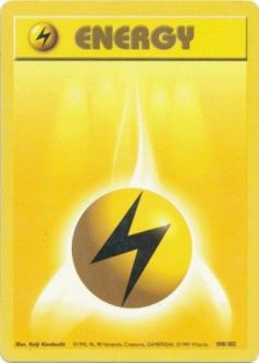 Pokemon Card - Base 100/102 - LIGHTNING ENERGY (common)