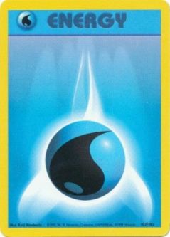 Pokemon Card - Base 102/102 - WATER ENERGY (common)