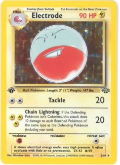 Pokemon Card - Jungle 2/64 - ELECTRODE (holo-foil) **1st Edition**