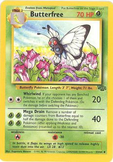 Pokemon Card - Jungle 33/64 - BUTTERFREE (uncommon)