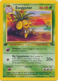 Pokemon Card - Jungle 35/64 - EXEGGUTOR  (uncommon) **1st Edition**